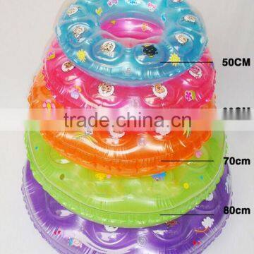 custom inflatable animal shaped baby swimming boat/ring