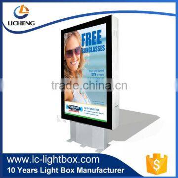 Aluminum Frame Advertising Outdoor LED Light Box with led side light