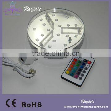 Battery Operated Multi-Color LED Bottle Base for Wine