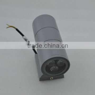 silver grey 2014 new IP65 2*3*1w outdoor up down led wall light china