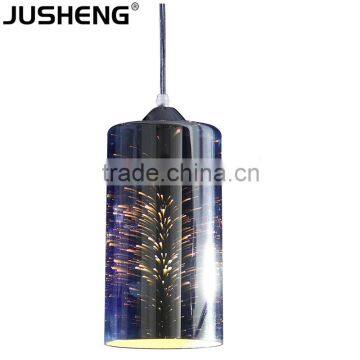Fashion Style Restaurant Decoration 3D Pendant Light Glass Pendant lighting