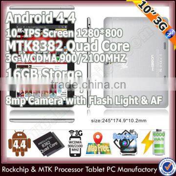 quad core 10 inch android tablet 3g gps wifi phone bluetooth