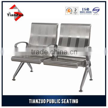 2 Seater Stainless steel public waiting bench