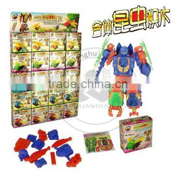 5 In 1 Building Blocks Transform Insects Robot Toy (Can Add Candy) photo-2