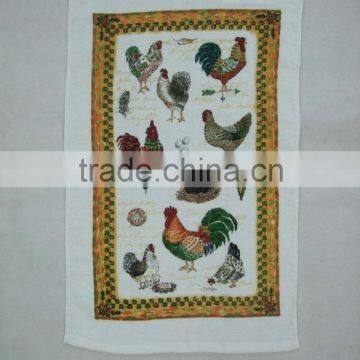 softtextile home textiles silk screen pigment custom kitchen towel cotton tea towel