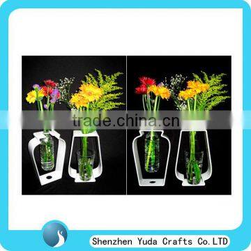 Wholesale Acrylic Flower Vase Holder White Color Lucite Flower Stand