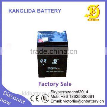 sealed lead acid 6v4.5ah maintenance free storage battery 6v for solar lighting system