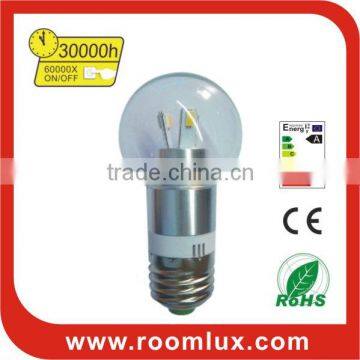 ultra brightSMD LED globe bulb 3W