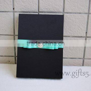 Elegant Black Wedding Invitation Box photo-2