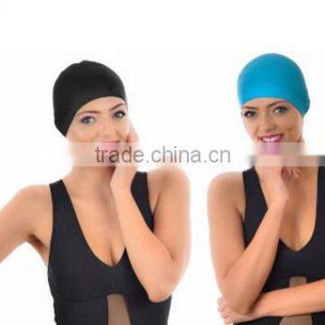 Hot Sale Fashion Adult Swimming Cap PU Coating Cover Waterproof Man Woman Swim