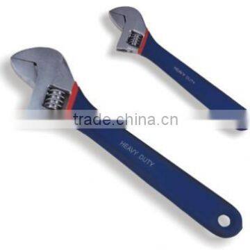 Adjustable Wrench With Double Dipped Handle