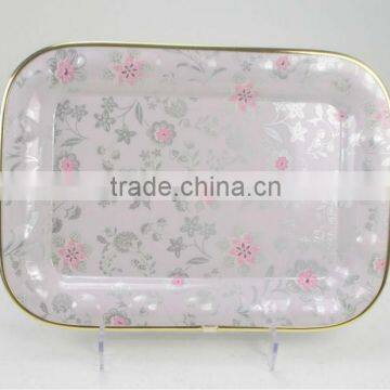 plastic silvery tray