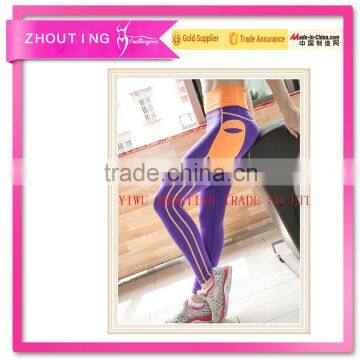 The New 2016 Yoga Pants Fitness Running Pants Pocket Movement High Tension Ventilation Yoga Clothes