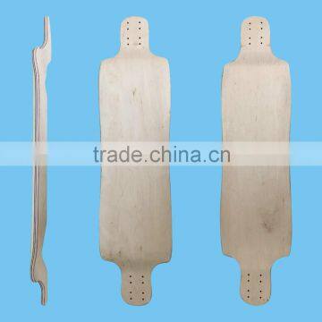 Natural Wooden Down Hill Custom Long board Skateboard