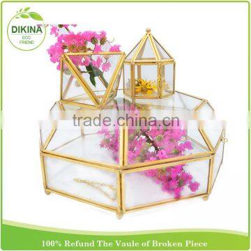 ^^^~~~ Wholesale Handblown Geometric Pot for Home& Wedding Decor ^^^~~~ Terraium Glass Plant Lacquer Vase photo-4