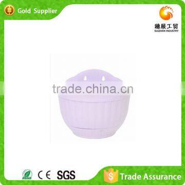 China Wholesale Wall Decor Plastic Pots And Planters Round