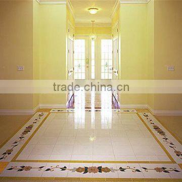 semi precious inlay border floor