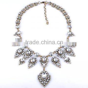 Luxury crystal latest model fashion necklace