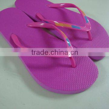 basic summer rubber PE flipflops with nice printed pvc