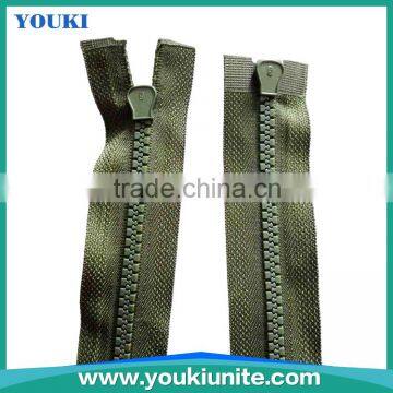 5# Woven Tape Plastic Zipper Open-end With Two Way Double Slider Auto Lock YKP-2005