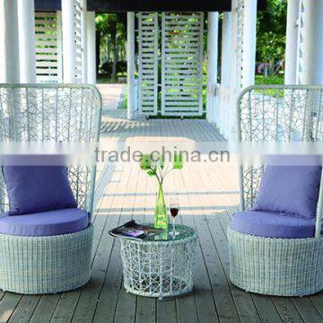 White royal garden patio furniture with cushion