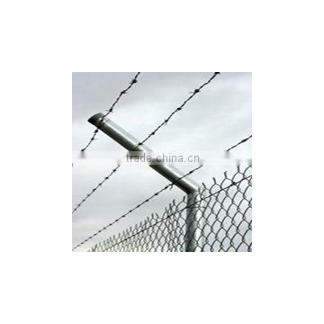 barbed iron wire fence