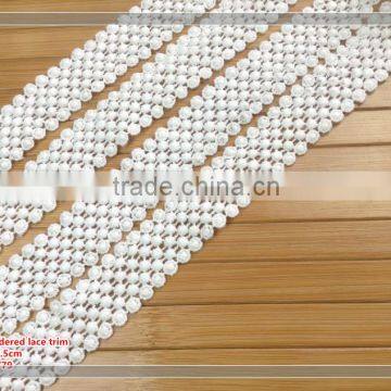 2017 width 6.5cm the polyester bridal dress lace trim