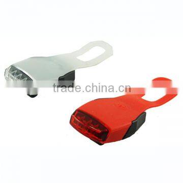 Silica gel bicycle light road bikes flash led light torch led headlight