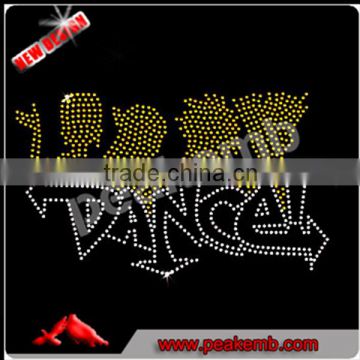 Beautiful iron on dance iron on transfers designs for T-shirt