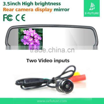 3.5 inch car rear view mirror monitor with auto dimming rear view mirror