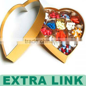 Lovely heart candy medicine gift packing box