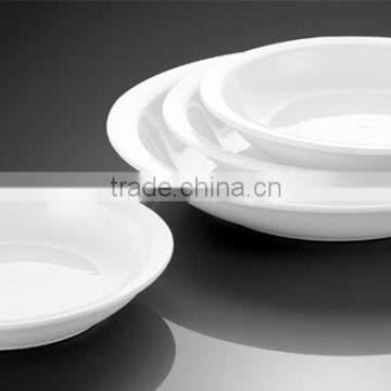 7 Inch Round White Color Graceful Design Porcelain Plates Dishes For Hotel And Restaurant photo-6