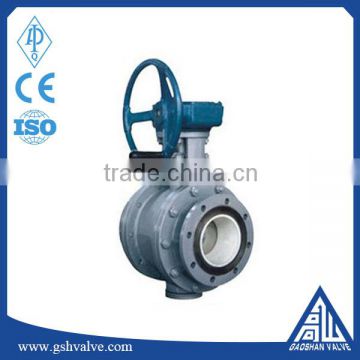 Cast steel flange type ceramic ball valve