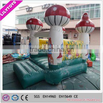TOP quality mushroom pvc kids backyard inflatable bouncer for sale