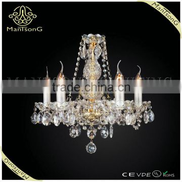 2015 trade assurance suppliers wholesale high quality 5 lights candle crystal glass candle chandelier light