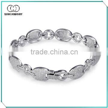 China Supplier 925 Sterling Silver Micro Pave Bracelet photo-2