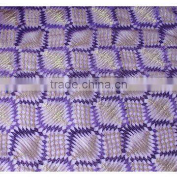 Newest Design African Purple Beautiful Wedding Bridal Lace Fabric Wholesale