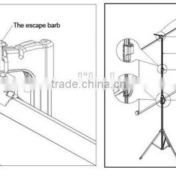 Matt White Projector Screen With Portable Tripod 3D HD TV Projection for Home Cinema System photo-6