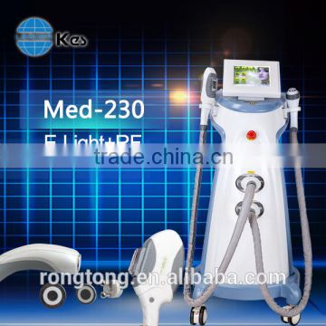 2016 new E-light +RF vertical hair removal machine & rf wrinkle removal equipment