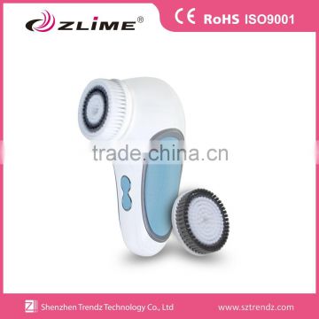 Ultrasound sonic facial massage cleansing fan brush