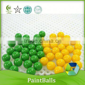 colorful oil and peg 0.68 inch paintball bullets