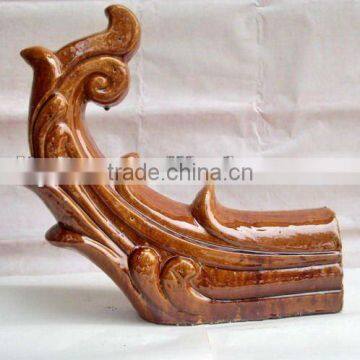 chineses ancient summit decoration tile for pagoda