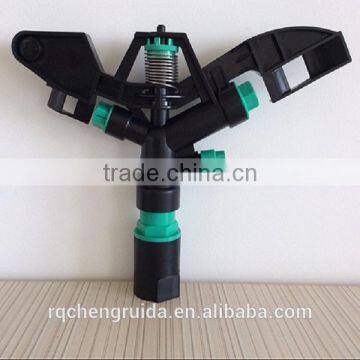 rotating 3 jet nozzle plastic sprinkler