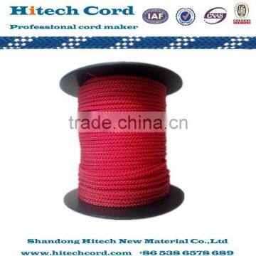 Red color 8 strands Braided Poly Twine in reel