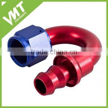 VMT Racing 180 Degree Push On Fuel Oil Gas Line Fitting Hose End Adaptor photo-5