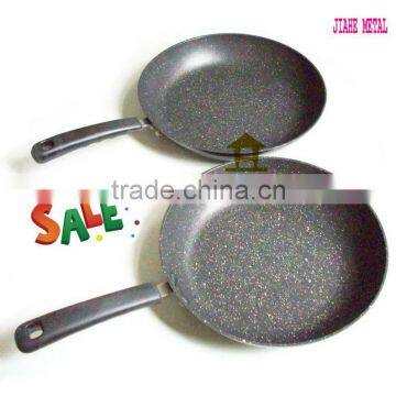 carbon steel divided non-stick stone coating fry pan