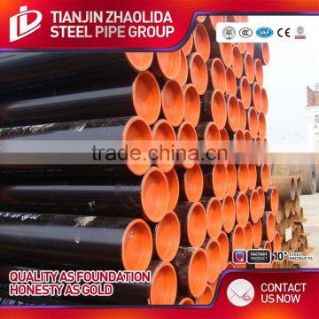 Golden Supplier Black Round Metal Carbon Erw Steel Pipe Sotck Ready