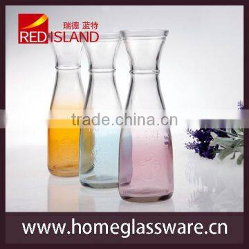 380ml colored glass bottle for juice&milk