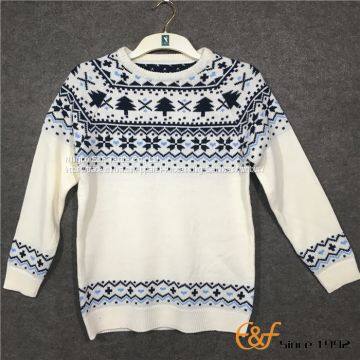 Boy's Jacquard style Raglan sleeves Knitting Sweater