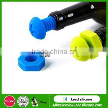 Keep Fresh Anti-dust Custom Silicone Wine Bottle Stopper photo-2